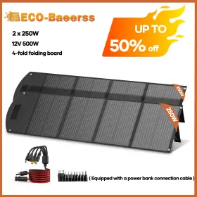 Sy-250w Werchtay 500w Portable Folding Solar Panel Charger Power Station Ip65 For Home Rv Camping