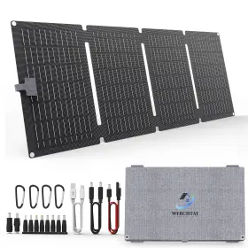 Sy-40w Werchtay 40w Foldable Waterproof Mono Solar Panel Charger Rv With Usb-c And Usb-a Power New
