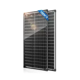 Yqsus1392 Werchtay Bifacial 100 Watt Solar Panel 2pack 12bb 12v/24v Monocrystalline High-effici