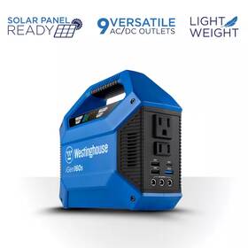 Westinghouse 705353126932 Power Station Portable Led 4 Charging Methods Outlet Car Solar And Generator