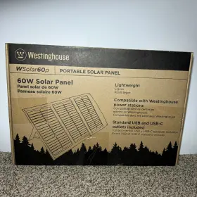 Wsolar60p Westinghouse 60w Foldable Portable Solar Panel For Igen160s Igen200s Igen300s