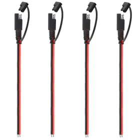 Whrsinlor 664111596977 4 Pcs 12v Sae To Quick Disconnect Extension Cable With Dc Connection Cord