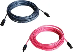Windy Nation 313107177156 Windynation 8 Awg Gauge Pair 15 Feet Black Red Solar Panel Extension
