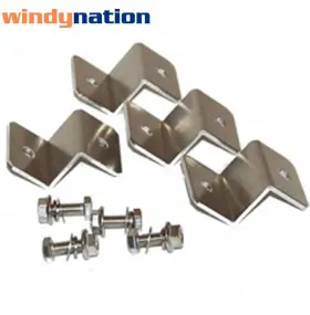 Sol-zbrk-01 Windy Nation Solar Panel Z Bracket Mount Mounting Set Rv Boat Off Grid Brackets Kit New