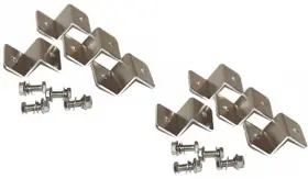 Windynation 640522511105 2 Sets Solar Panel Z Bracket Mount Mounting Set Rv Boat Off Grid