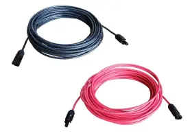 Windynation 819172020767 10 Gauge Awg Pair 30 Feet Black Red Solar Panel Extension Cable