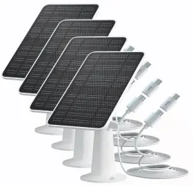 Wininmeta 768317688730 Solar Panel Charger For Eufycam 3/3c/2c Pro 5w Usb-c 4pack