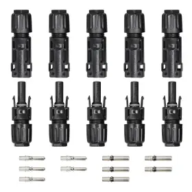 Ip68 Witproton 778862448512 8awg Solar Panel Connectors Waterproof 1500v 70a Tinned Copper 5 Pairs