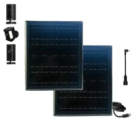 Wkklq 716597028555 2 Pack 8w Solar Panel For Ring Camera Charger Rings Spotlight