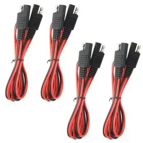 Wmycongcong 755082679728 4 Pcs Sae To Extension Cable Quick Disconnect Wire Harness Connector