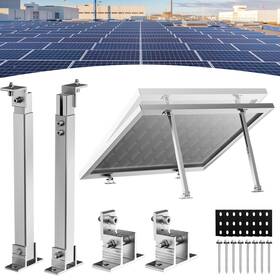 Woefste 614172583799 1 Set Adjustable Solar Panel Tilt Mount Brackets Aluminum Alloy Mounting Brac