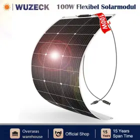 201010249s-ae Wuzeck 100w Watt Mono Solar Panel 12v Charging Off-grid Battery Power Rv Home Boat Camp