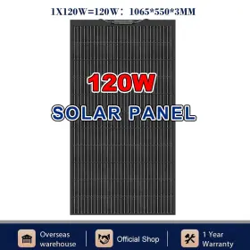 201010302 Wuzeck 120w 12v Flexible Solar Panel Home Battery Bendable Charging For Rv Boat Camp