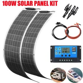 201080038 Wuzeck 100w Solar Panel Kit Monocrystalline Off-grid System Battery Module For Rv Boat