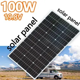 202010188 Wuzeck 100w Watt Monocrystalline Solar Panel 12v Home Rv Car Battery Power Off Grid Pv