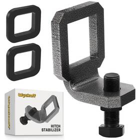 Wyckoff W-thr004 2 Inch Anti-rattle Hitch Clamp 2.0 With Silencer Pads Silver Vein