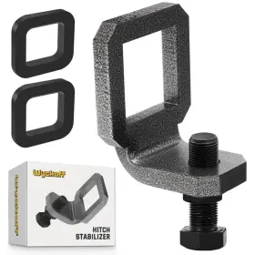 W-thr004 Wyckoff 2 Inch Anti-rattle Hitch Clamp 2.0 With Silencer Pads Silver Vein