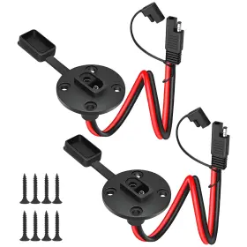 Wytudte 740939472560 2 Pack Sae Quick Connector Harness 1ft 10awg Adapter Male Plug T
