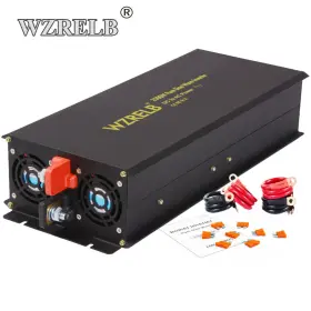 2500w Wzrelb 736542903119 Pure Sine Wave Inverter 12v To 110v 120v Dc Ac Car Power Converter Rv
