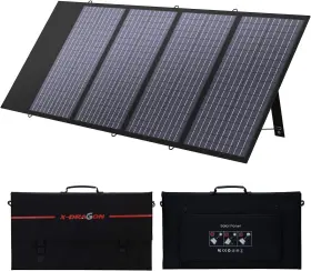 Xd-sp-002-bla  X-dragon 140w Foldable Polycrystalline Solar Panel Portable Charger