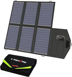 Xd-sp18v40w  X-dragon 40w Monocrystalline Foldable Solar Panel Portable Charger