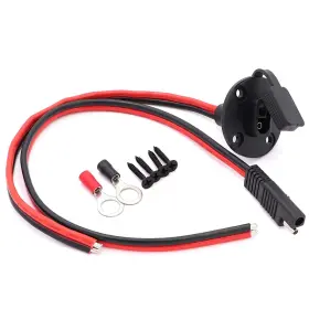Xaugiry 699972721978 1ft 10awg Solar Weatherproof Sae Power Socket Sidewall Port 1.3ft Conne