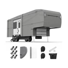 Xgear 309026 5th Wheel Rv Cover Windproof Camper Extra 5-layer Top Roof For M