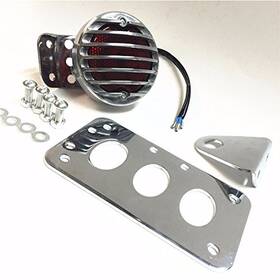 Xkmt-motorparts 766653337770 Xkmt-side Mount Tag License Plate Holder Bracket Tail Light Compatible With H