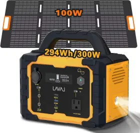294w Xmsj 744759480354 Solar Generator 300w Portable Power Station With 100w Foldable Panel