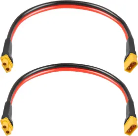 Xt60 Xrds -rf 313034066097 Extension Cable 1ft 2pcs 10awg Tinned Copper Wire With Male To Female