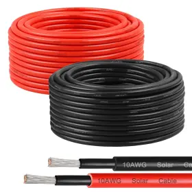 Xrds -rf 706531232025 10awg Solar Wire 6mm 2 Pack 50ft Red And Black Panel Cable 84 Strands