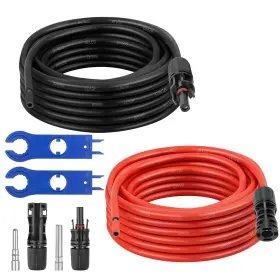 Xrds -rf 706531509400 Solar Extension Cable 8awg 10ft Red And Black Panel Wire With S Xrds -rf 706531509400 Solar Extension Cable 8awg 10ft Red And Black Panel Wire With S