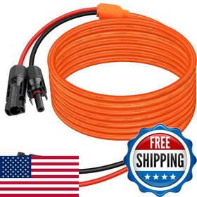 Xrds -rf B0fl1qz1z7 -rf Solar Extension Cable 25ft 14awg Tinned Copper With Panel Connec