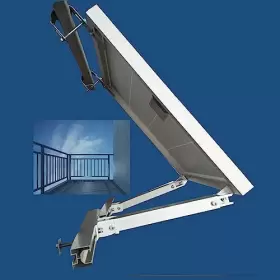 Balcony-001 Yanglin Tech Co. Ltd. Solar Panel Mounting Brackets Balcony Power Station Holder For 2 Panels