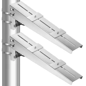 Xie-yaocom-1730 Yaocom 2 Pack Solar Panel Pole Mount Kit Universal Angle Adjustable Pan