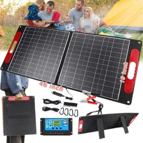 Yb-solar 197988044017 150w Foldable Panel With Controller Portable Charger For Rv Camping