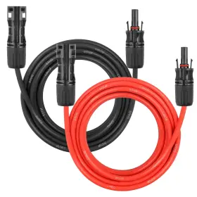 B0fb8ptjmz Yddecw Solar Panel Extension Cable - 8awg 20ft Wire Cord 8 Gauge Pv With Fem