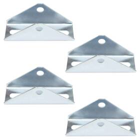Yidu69q 648722625134 4 Pcs Solar Panel Tilt Mount Bracket For 1-5/8 Inch Strut Channel Pivot Holes Ac
