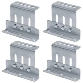 Zj54-t4 Yidu69q 4 Pcs Adjustable Solar Panel Tilt Mount Bracket Kit Aluminum Rai
