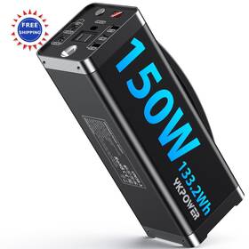 Ykpower Yp-150w Portable Power Station 150w 133.2wh 36000mah Rechargeable Generator Led