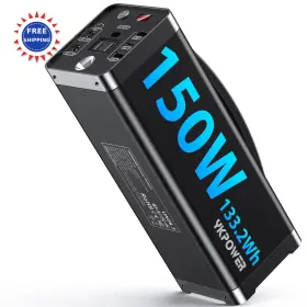 133.2wh Ykpower Yp-150w Portable Power Station 150w 36000mah Rechargeable Generator Led