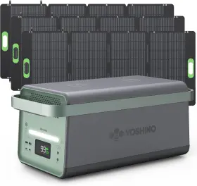 2611wh Yoshino 850045570033 Brand New Solid-state Solar Generator With Three 200w Panels