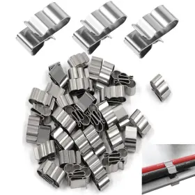 2311220ll-cwc-y Ysil 60pcs Trailer Frame Wire Clips Stainless Steel Cable 22.5mm/0.89inch So