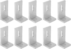 Yuecoom5ubnyxt8io Yuecoom 10pcs L Foot Solar Mount Aluminum Alloy Photovoltaic Panel Mounting Bracket