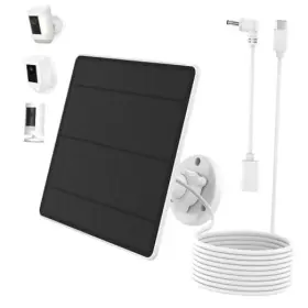 Yunzhecheng 769029456860 Solar Panel For Ring Camera Charger Compatible With Stick Up