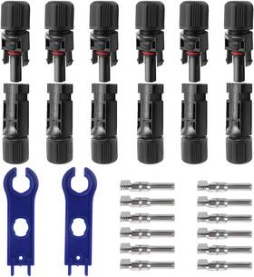 Yxgood Yx58 Solar Connectors Male/female Ip67 Waterproof Panel Cable 6 Pai