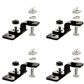Mft3004 Zamp Black Universal Reversible Solar Panel Z-bracket Mounting Feet New