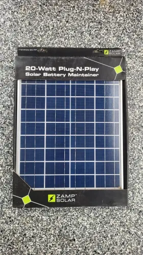 Zs-20-pp Zamp Solar 20w Panel With Plug