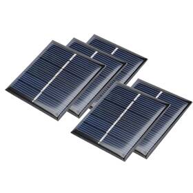 Zaplyte 605322519195 5pcs 3v 110ma Poly Mini Solar Panel Module Diy For Phone Toys Charger 60mmx55mm