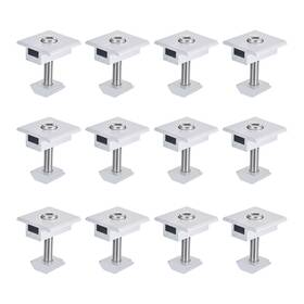 Zaplyte 617662578114 12pcs 35mm Solar Panel Middle Clamp Mid Clips